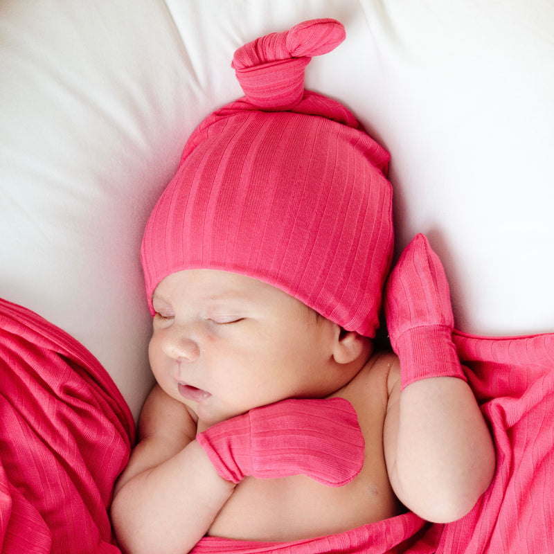 Barbie Ribbed Newborn Hat Bundle (Gown)