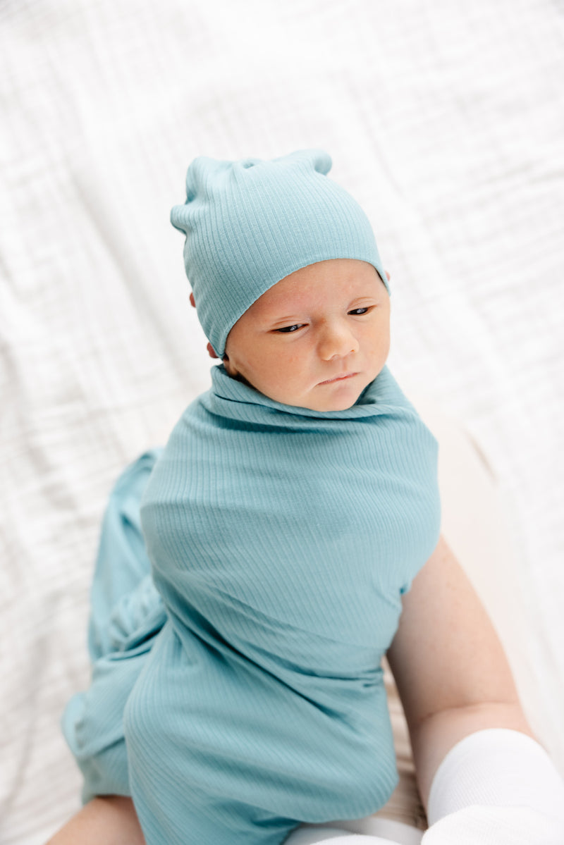 Beckham Ribbed Swaddle Blanket