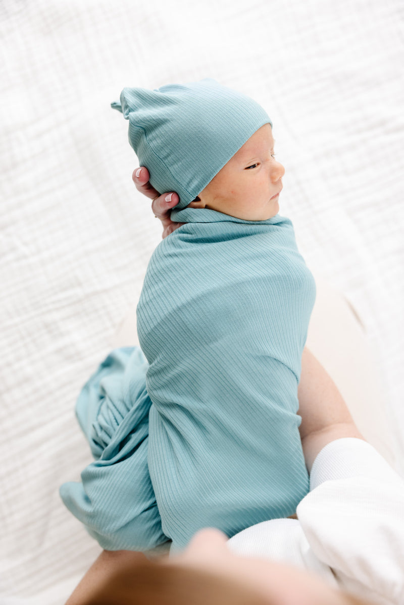 Beckham Ribbed Swaddle Blanket