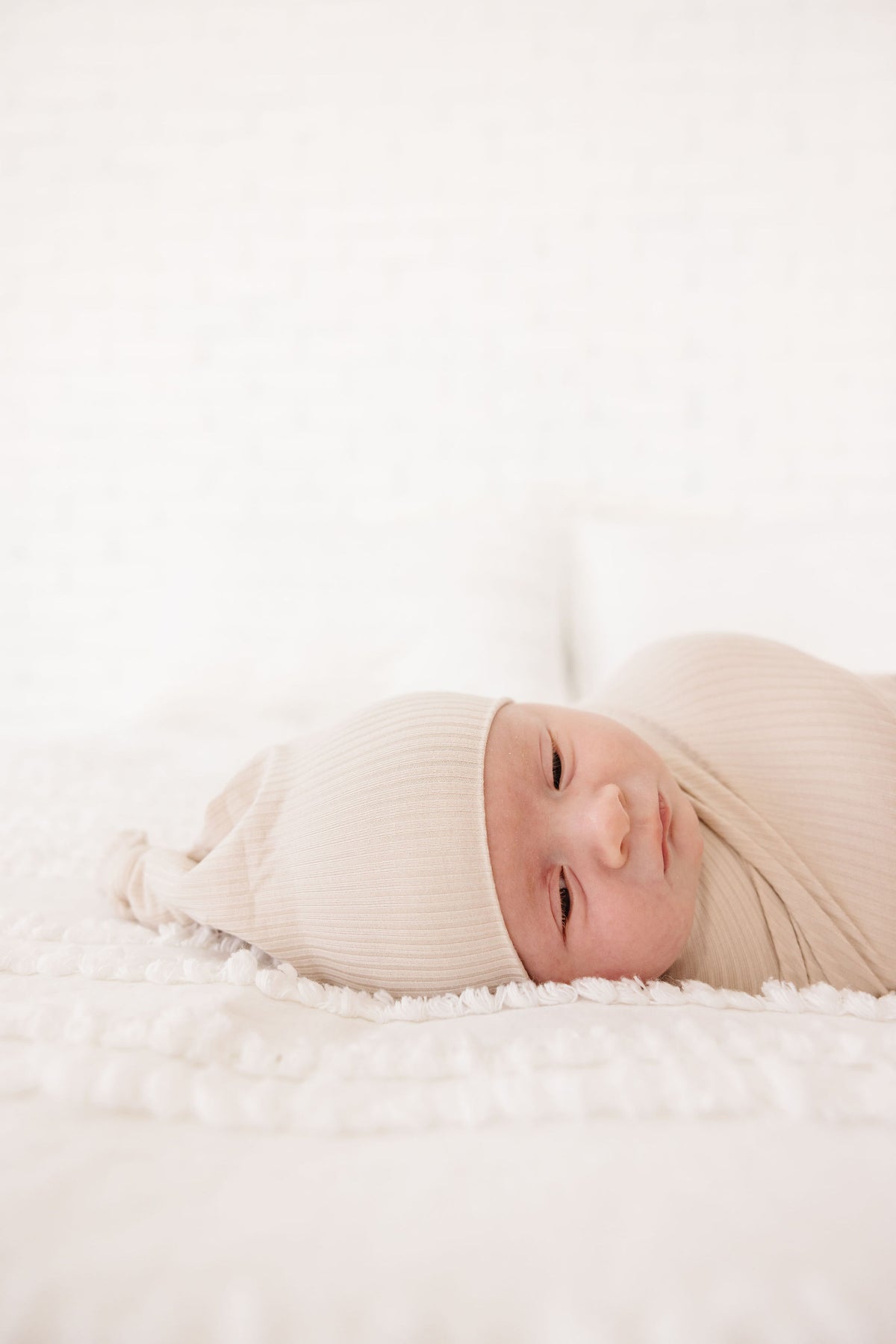Cove Ribbed Newborn Hat Bundle + Knotted Gown