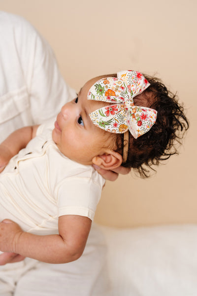 Heirloom Bow - Garden Wildflower Headband