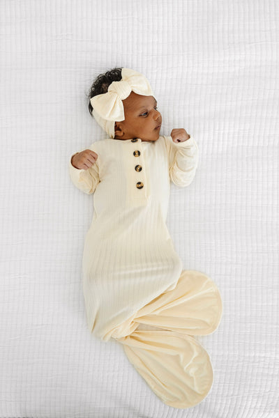 Quinn Ribbed Knotted Gown