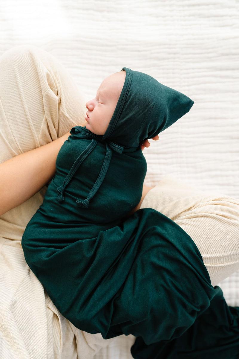 Dark green swaddle blanket deals