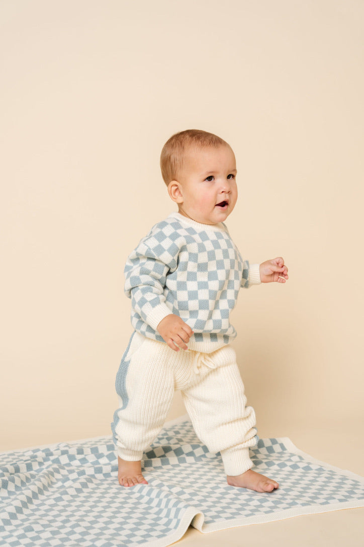 Knit Jogger Pant - Steele Racer Stripe