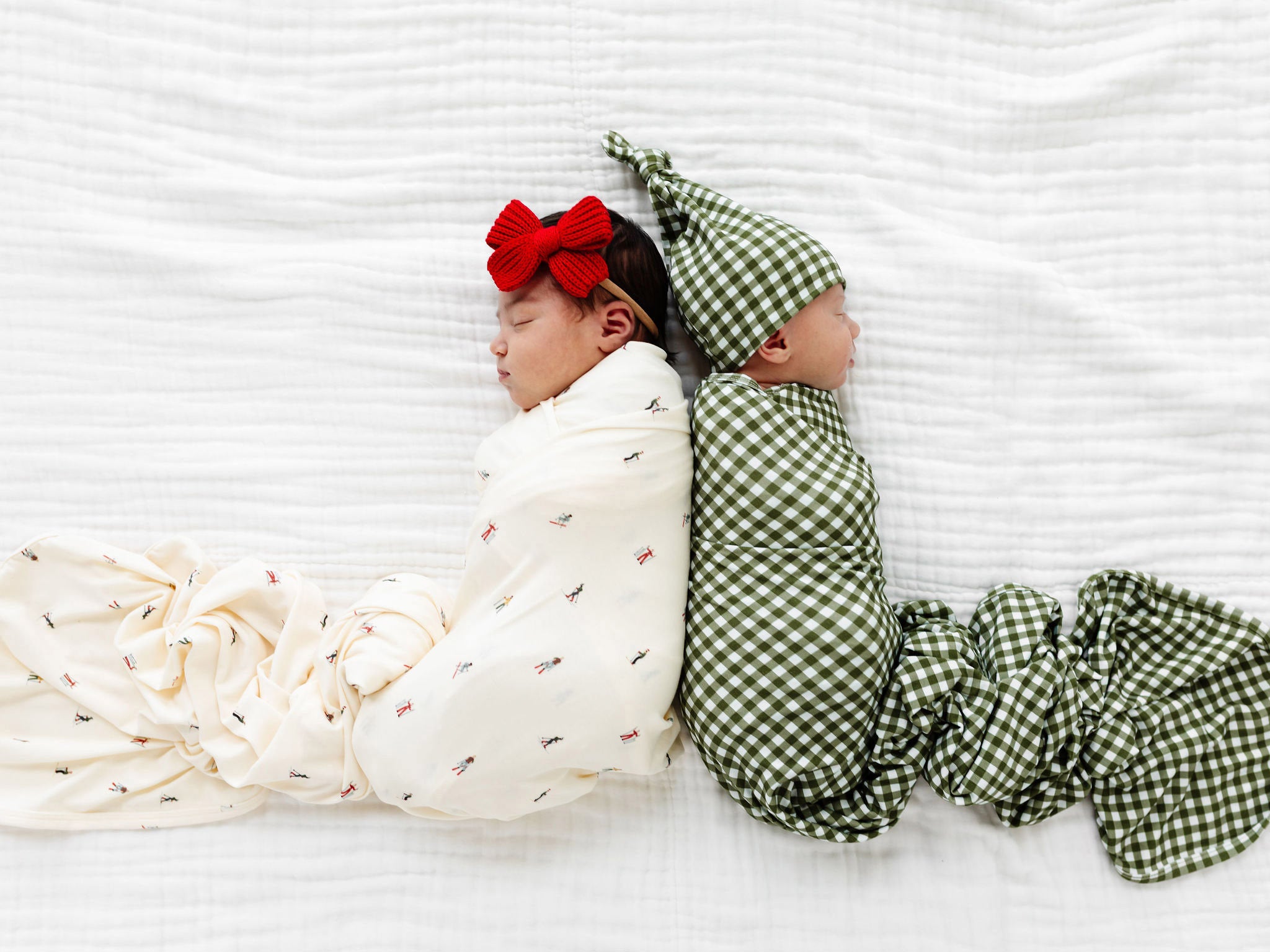 Sweater Bow - Red Chunky Knit Headband