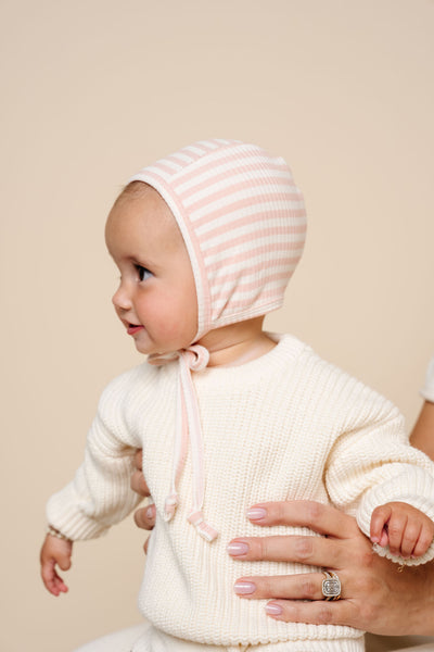 Harper Ribbed Bonnet