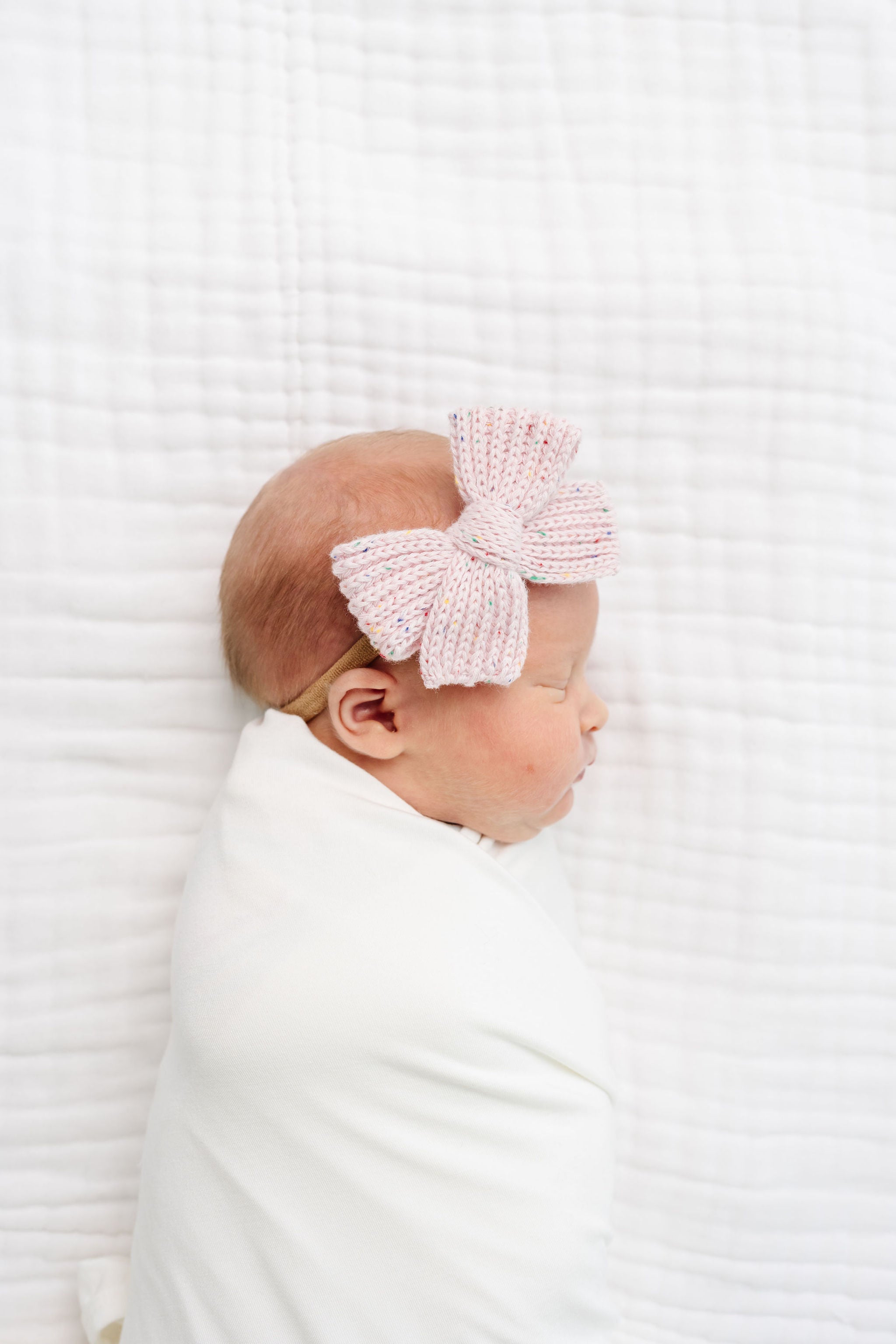 Sweater Bow - Blossom Speckle Chunky Knit