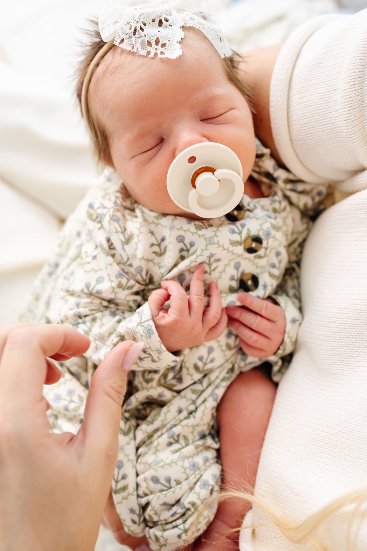 Etta Newborn Headband Bundle + Knotted Gown