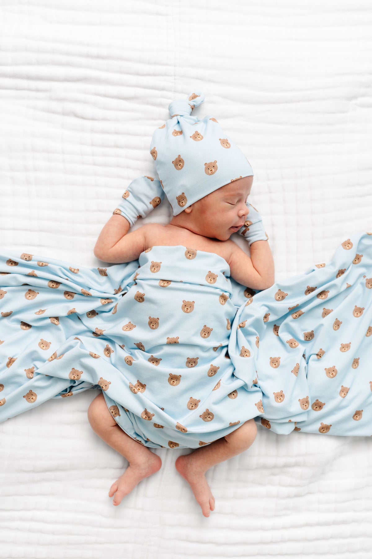 Theodore Newborn Hat Bundle + Knotted Gown