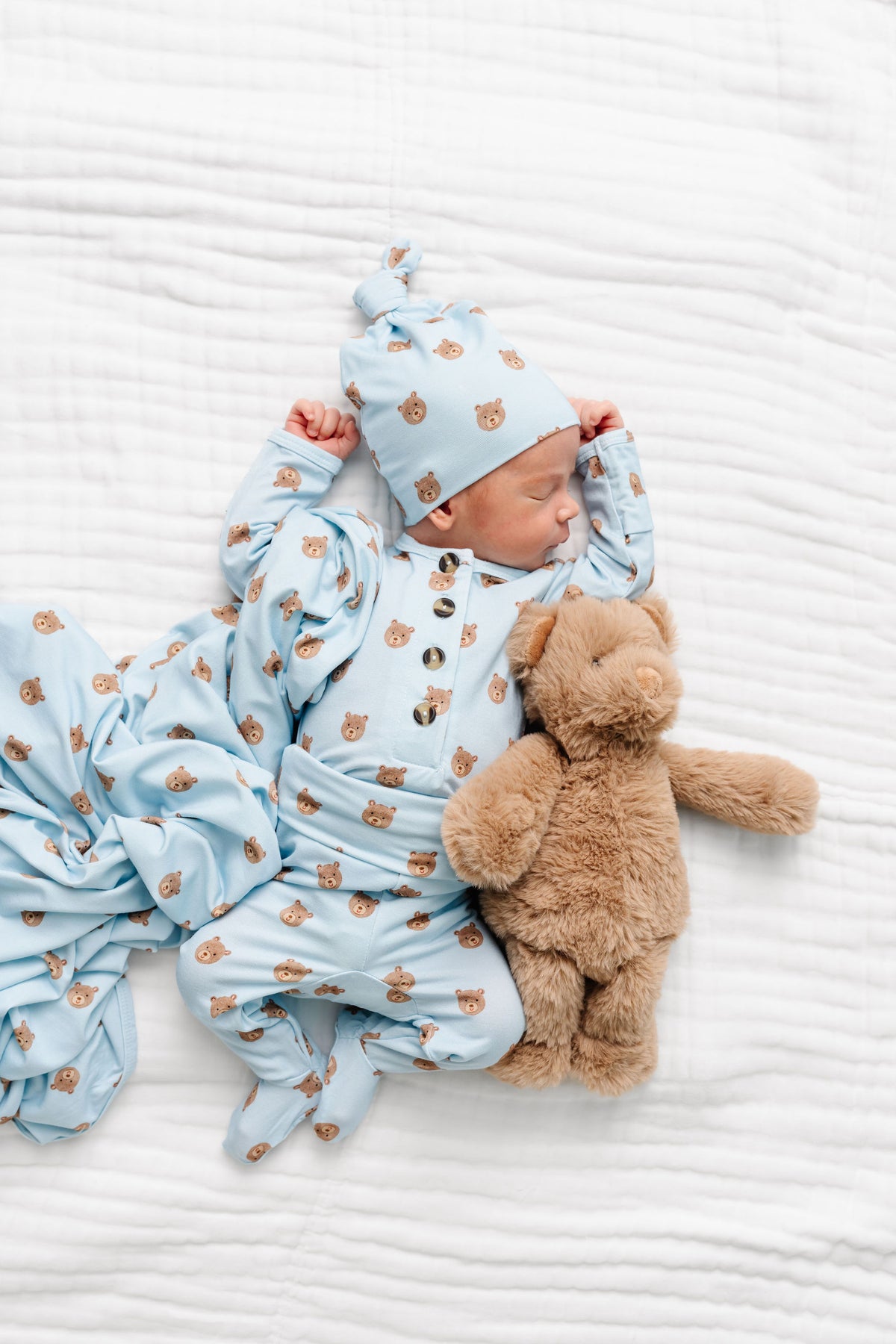Theodore Newborn Hat Bundle + Top + Bottoms
