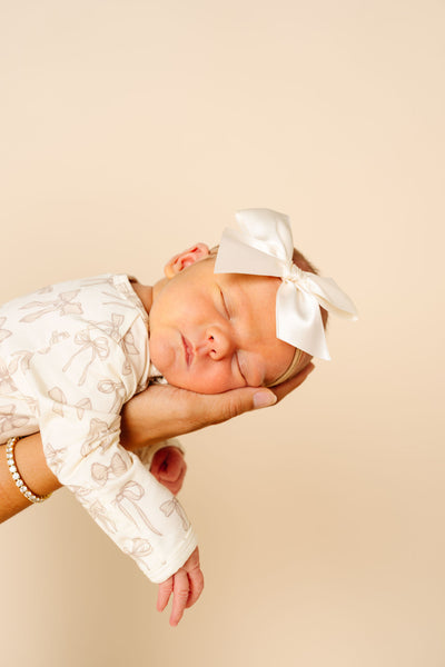 Satin Bow 3 Pack: Blush