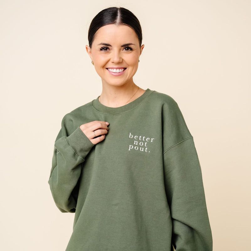 Lou Lou Crew - Better Not Pout - Green