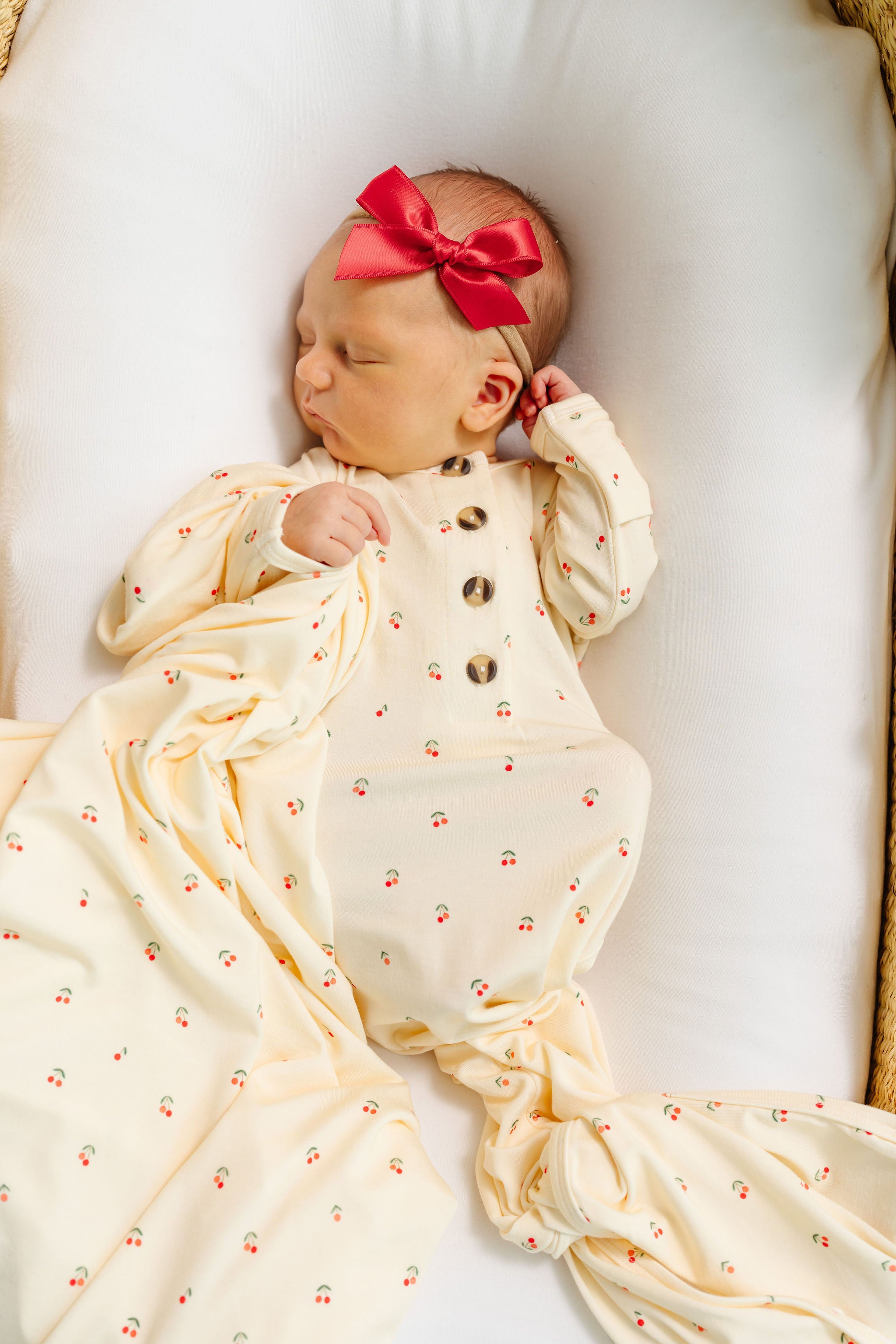 Sadie Newborn Headband Bundle + Knotted Gown