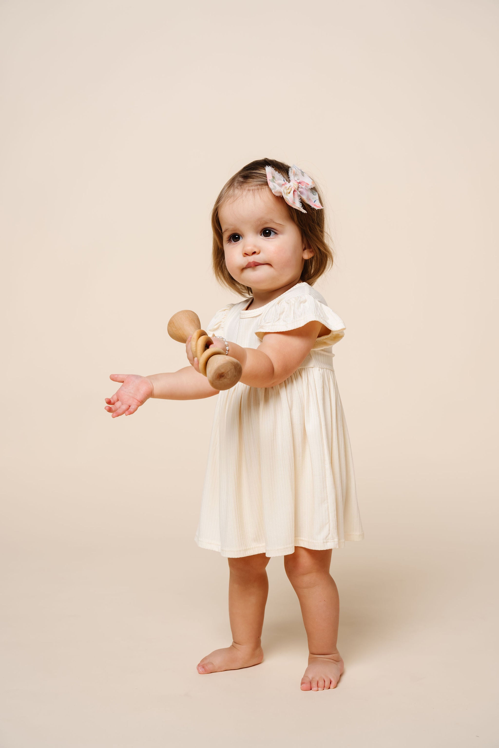 Chiffon Bow 3 Pack: Blush Clips