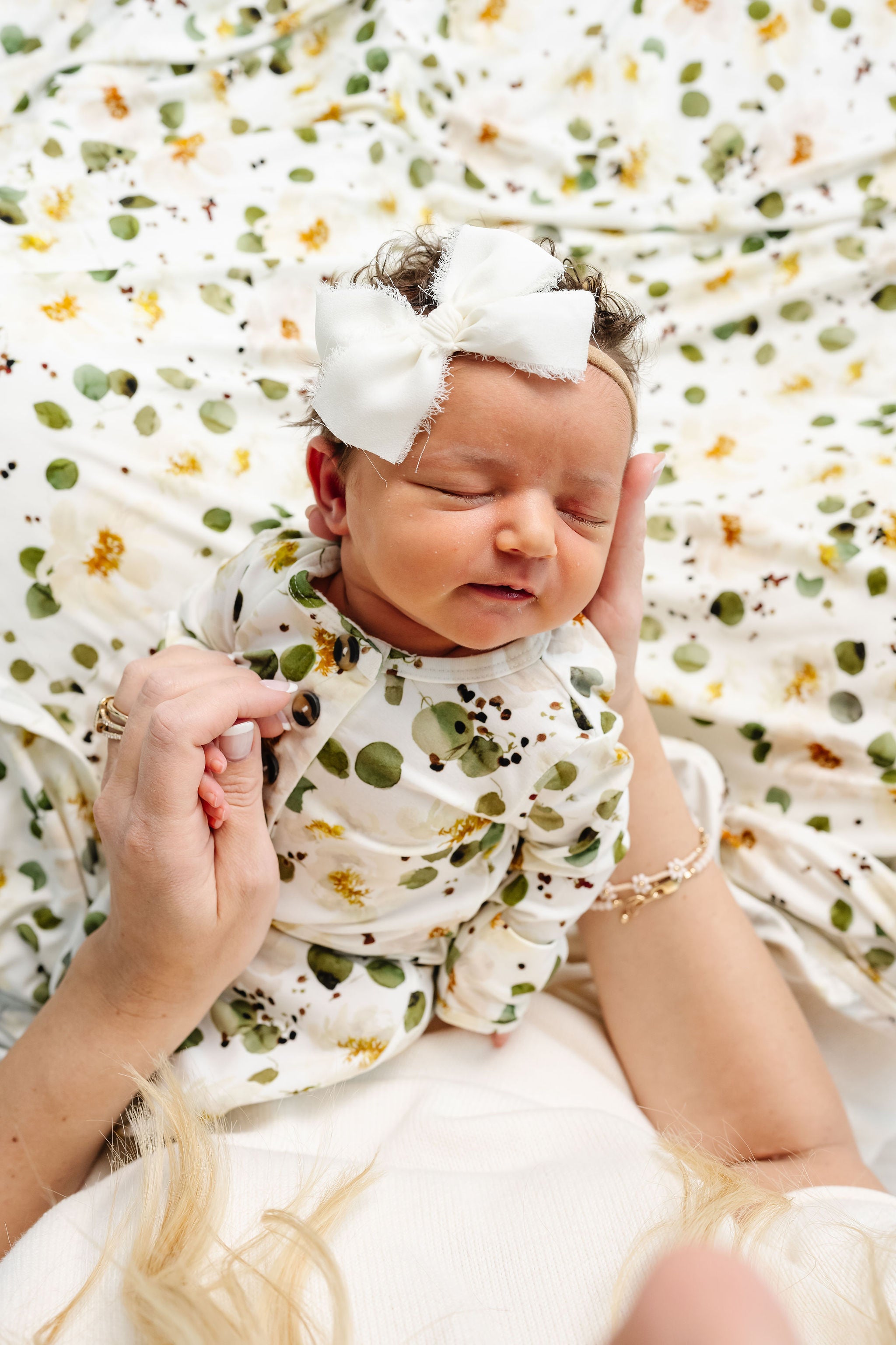 Chiffon Bow - Dove White Headband