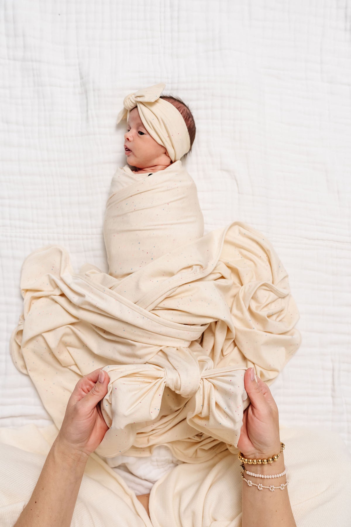 Lucy Newborn Headband Bundle + Knotted Gown