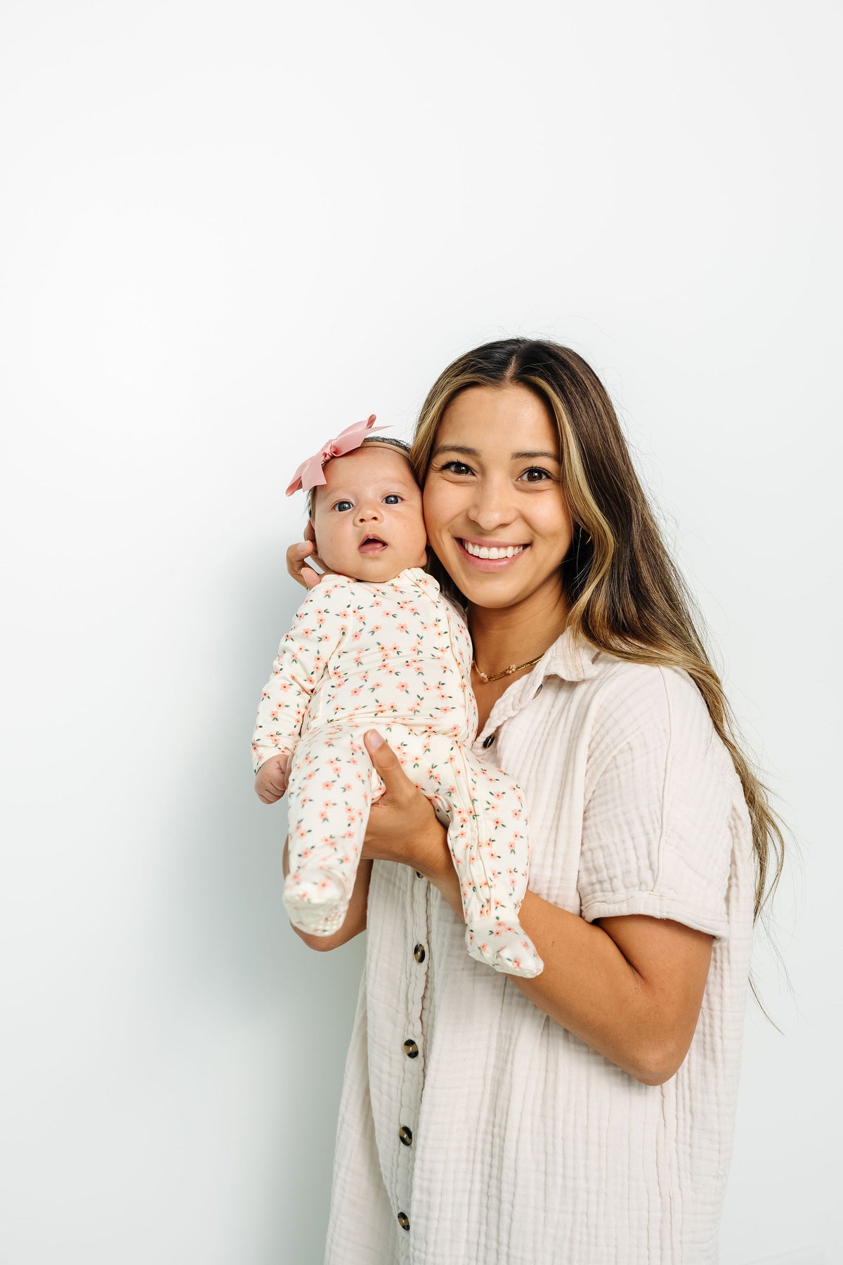 Lottie Newborn Headband Bundle + Zipper Footie