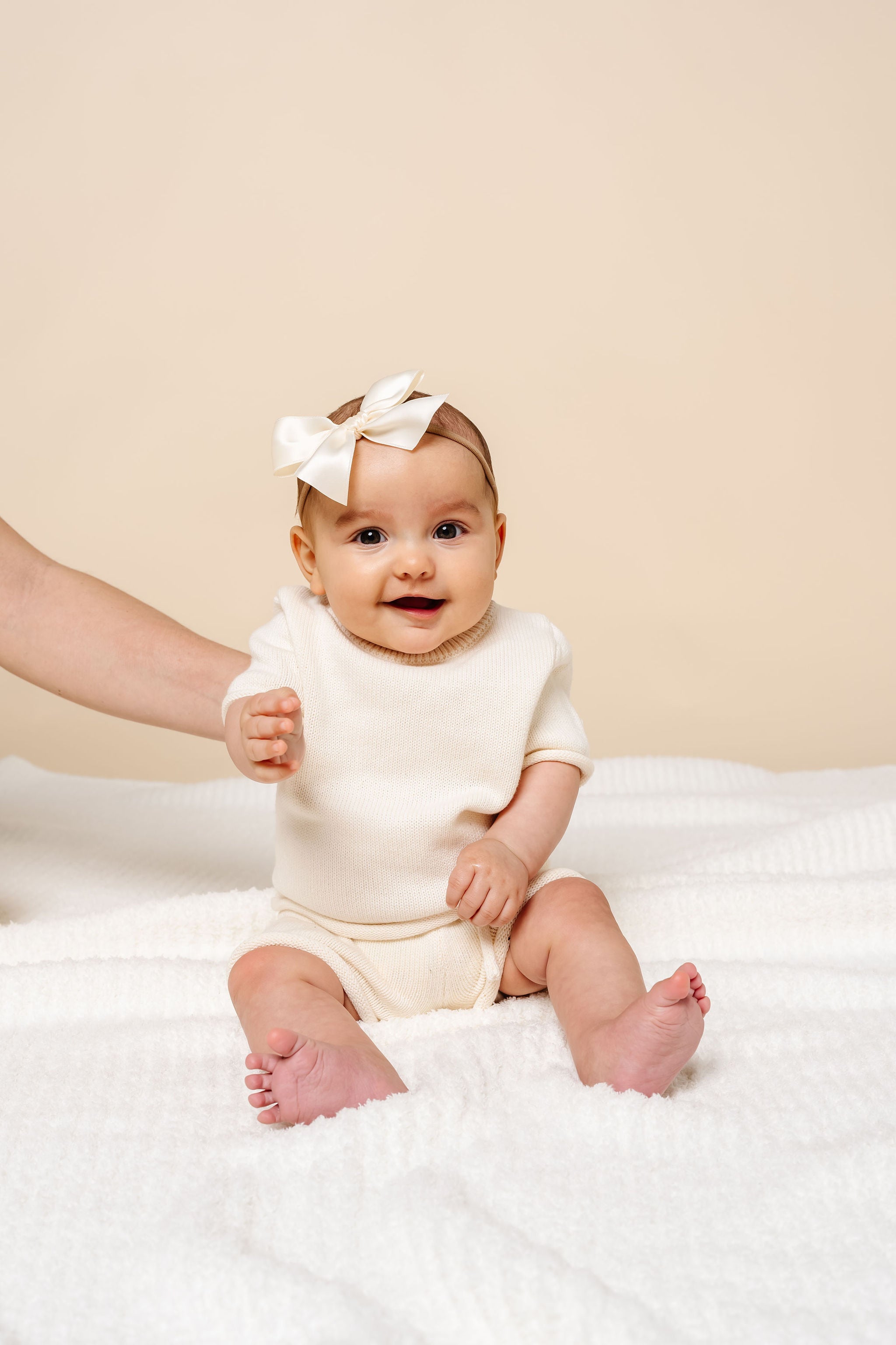 Knit Shirt + Short Set - Ivory