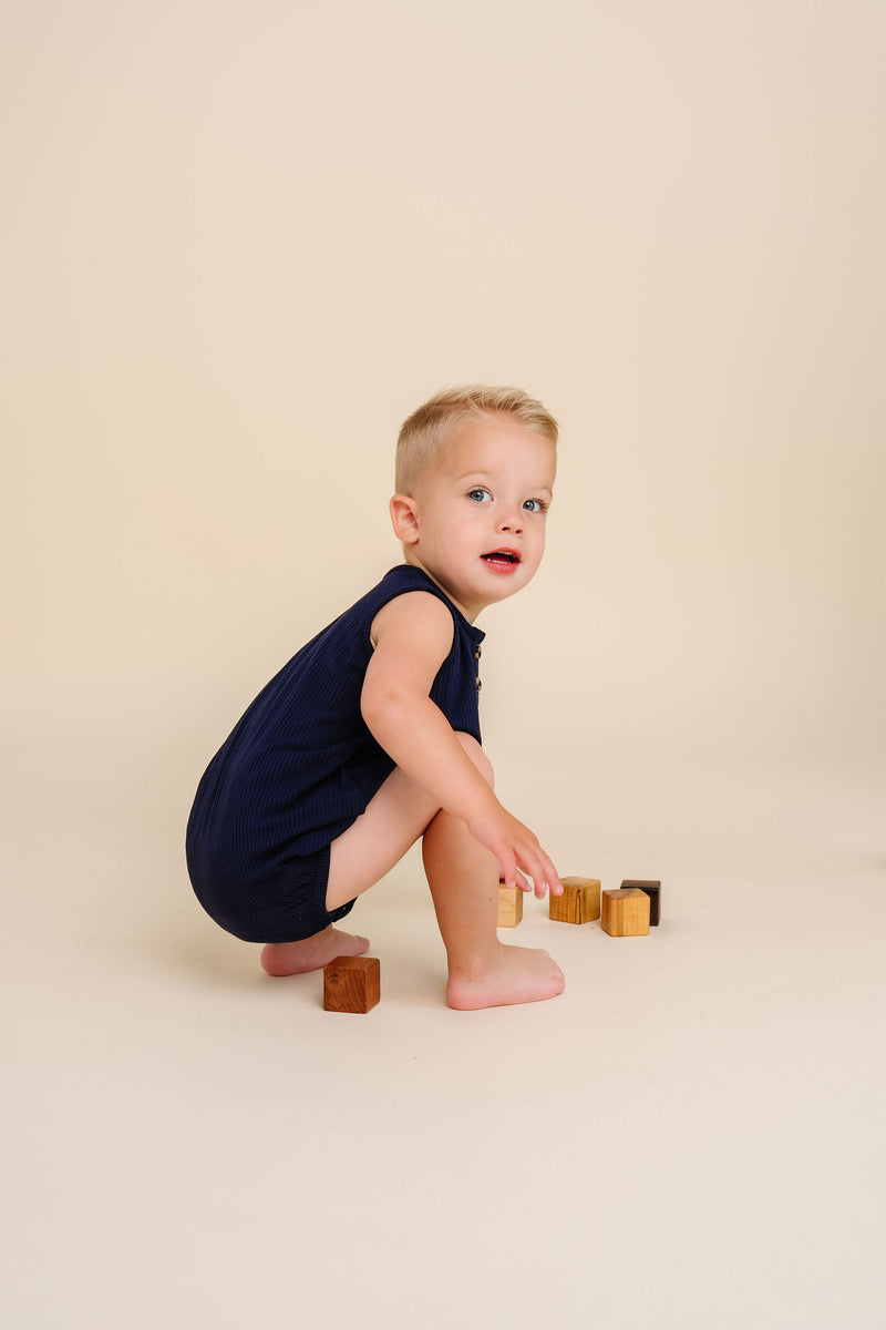Hayden Ribbed Bubble Romper