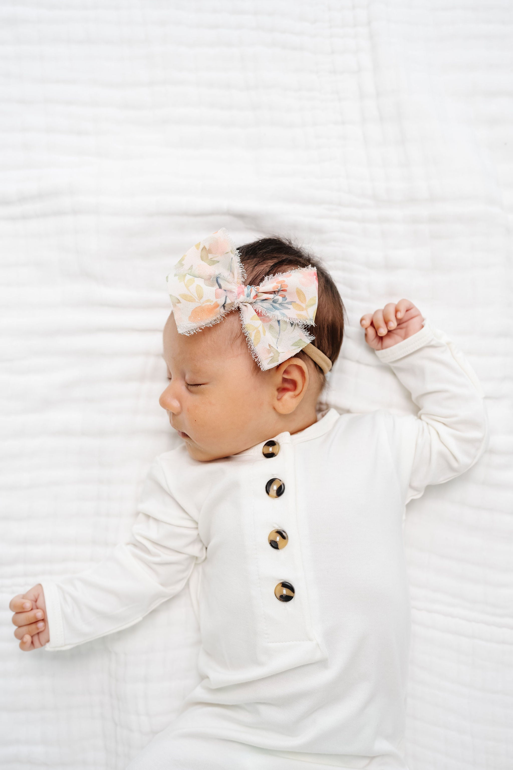 Chiffon Bow - Floral