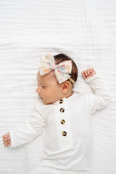 Chiffon Bow - Floral