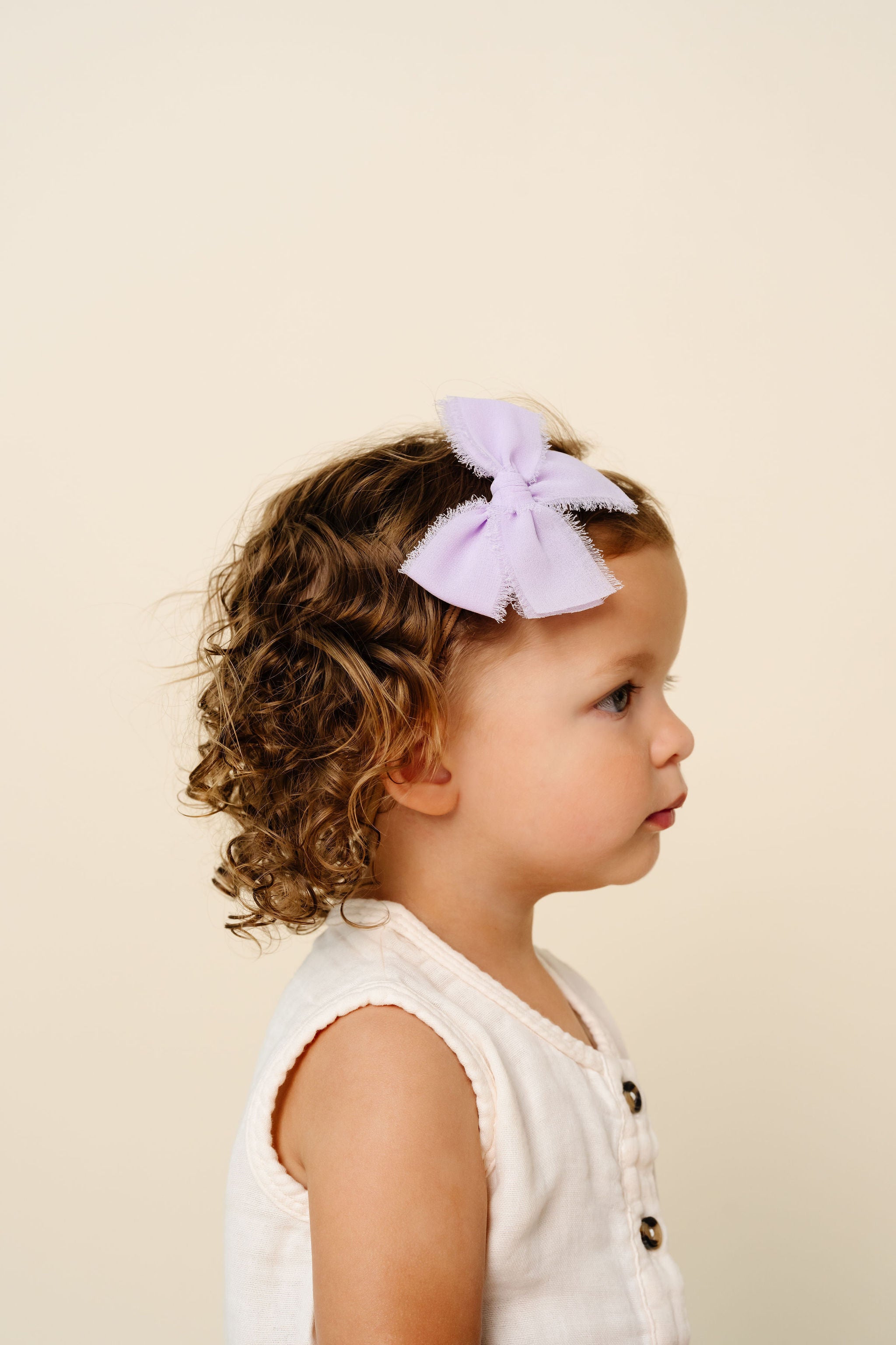 Chiffon Bow - Lavender