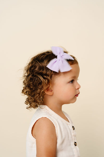 Chiffon Bow - Lavender