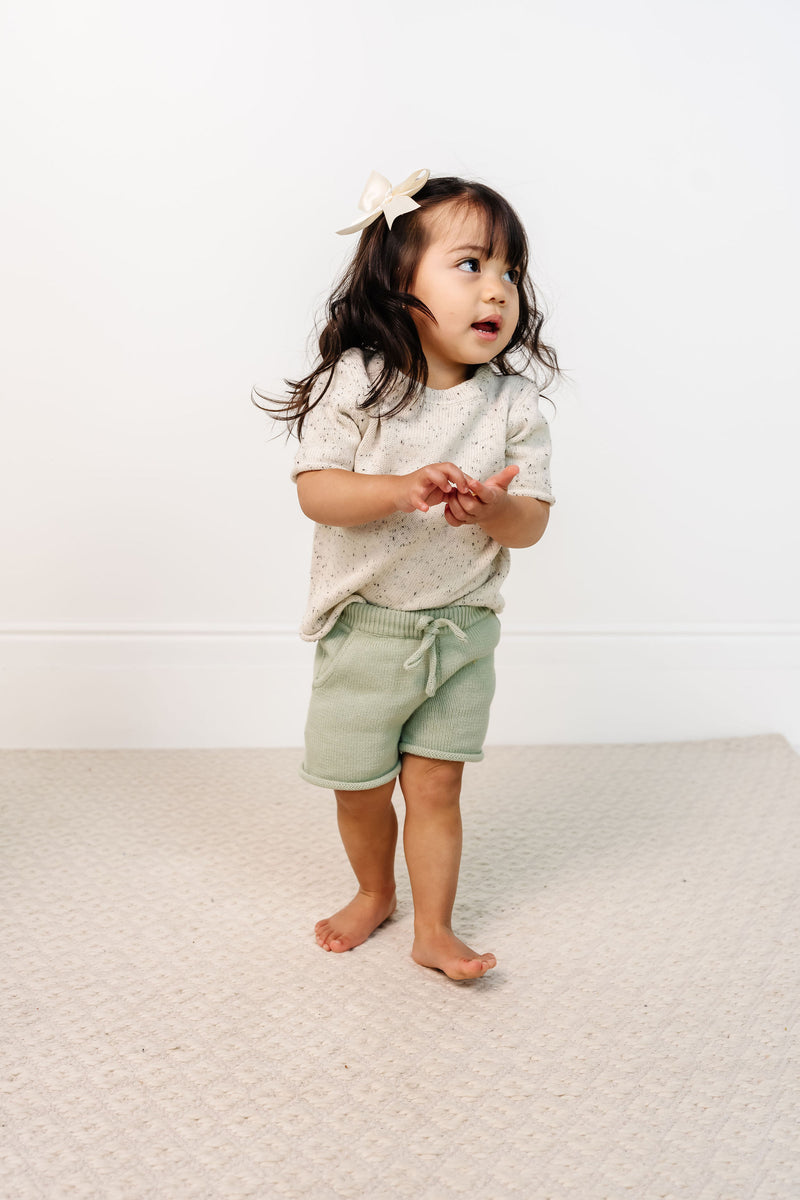 Knit Shorts - Sage