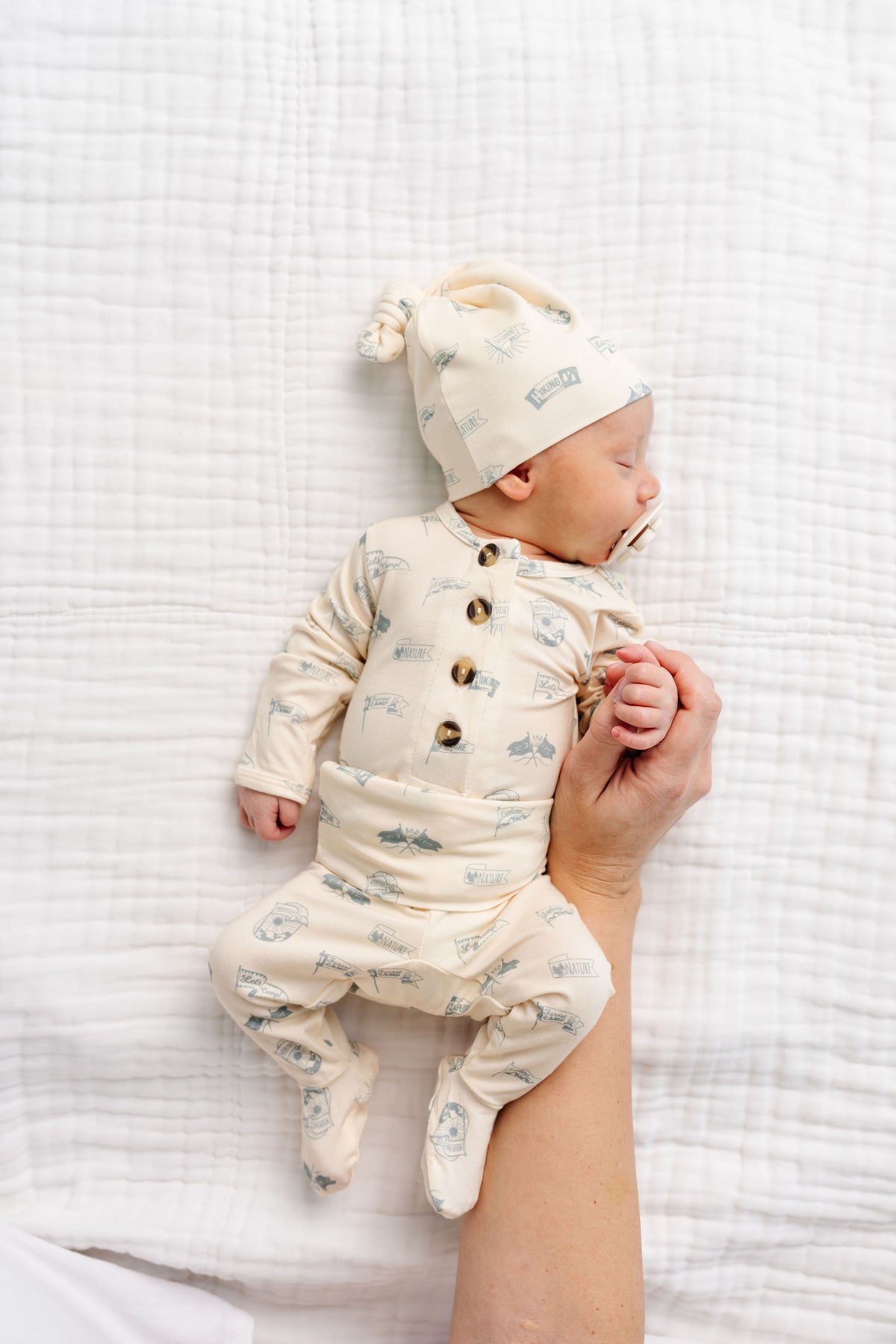Parks Newborn Hat Bundle + Top + Bottoms