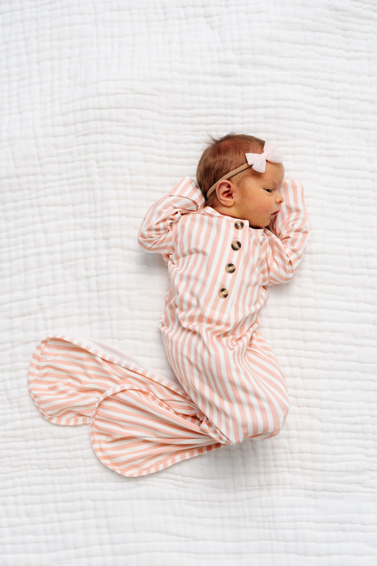 Brynn Newborn Headband Bundle + Knotted Gown