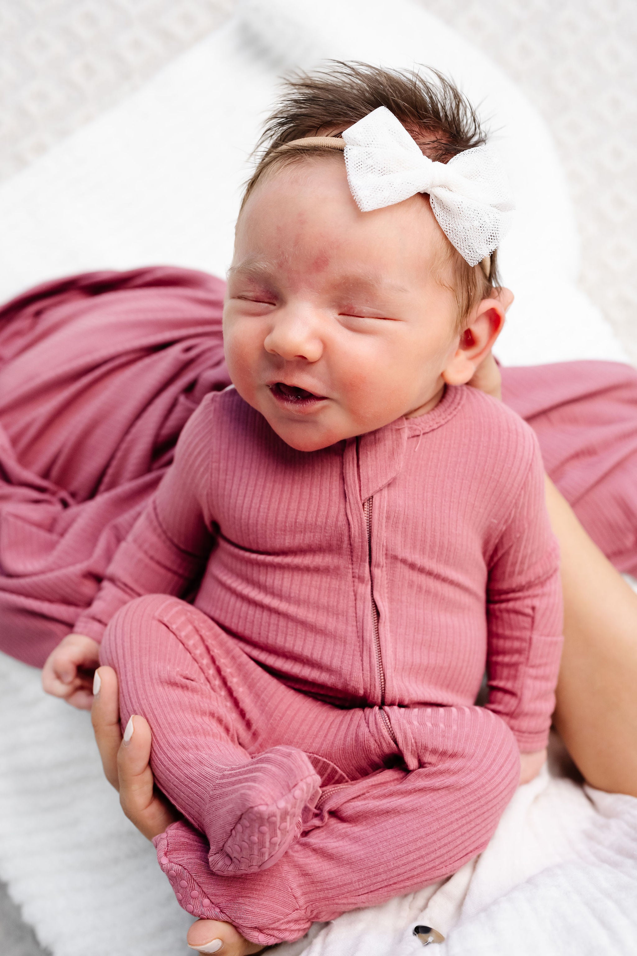 Tulle Bow 3 Pack: Red Dot Headbands