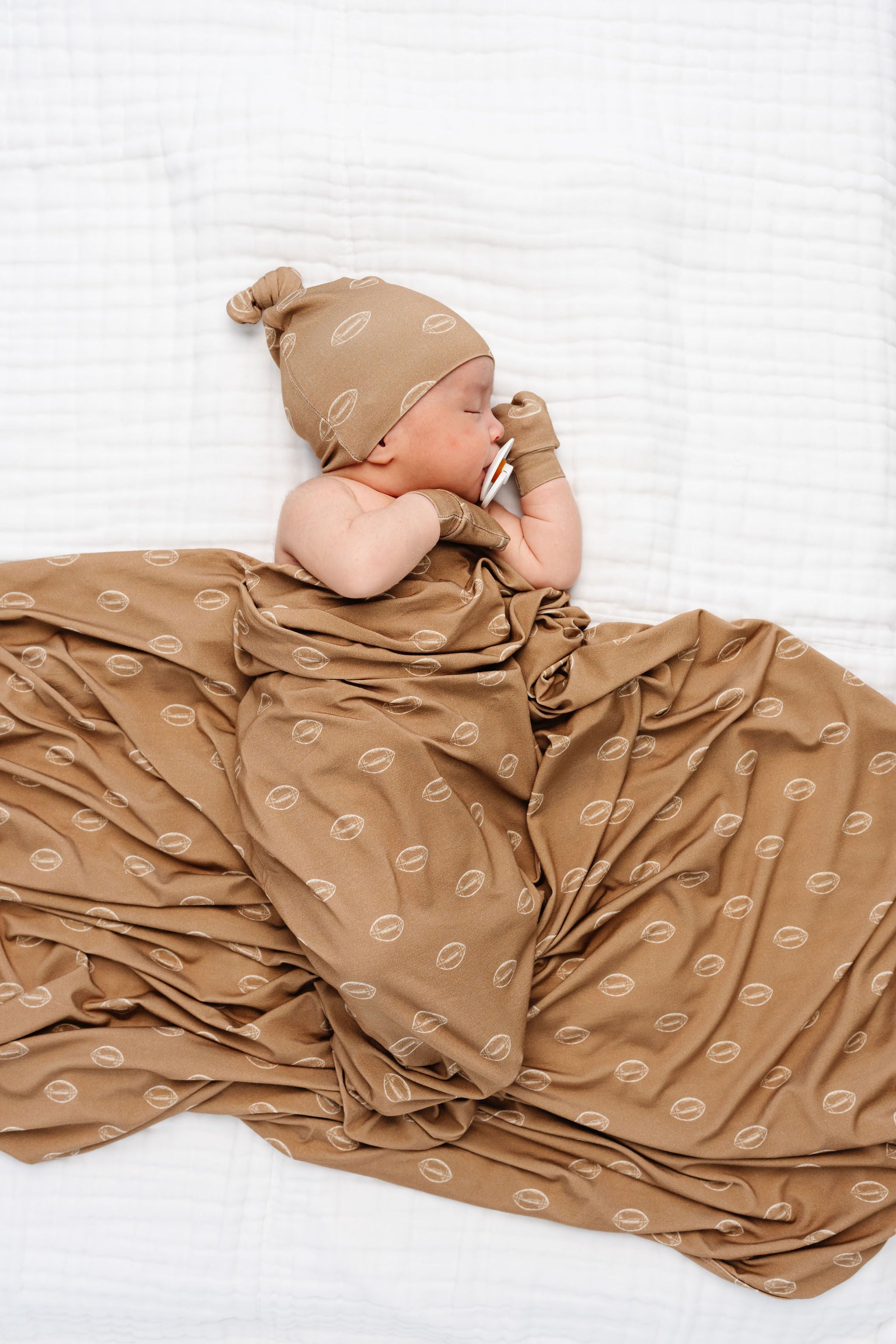 Brady Newborn Hat Bundle + Zipper Footie