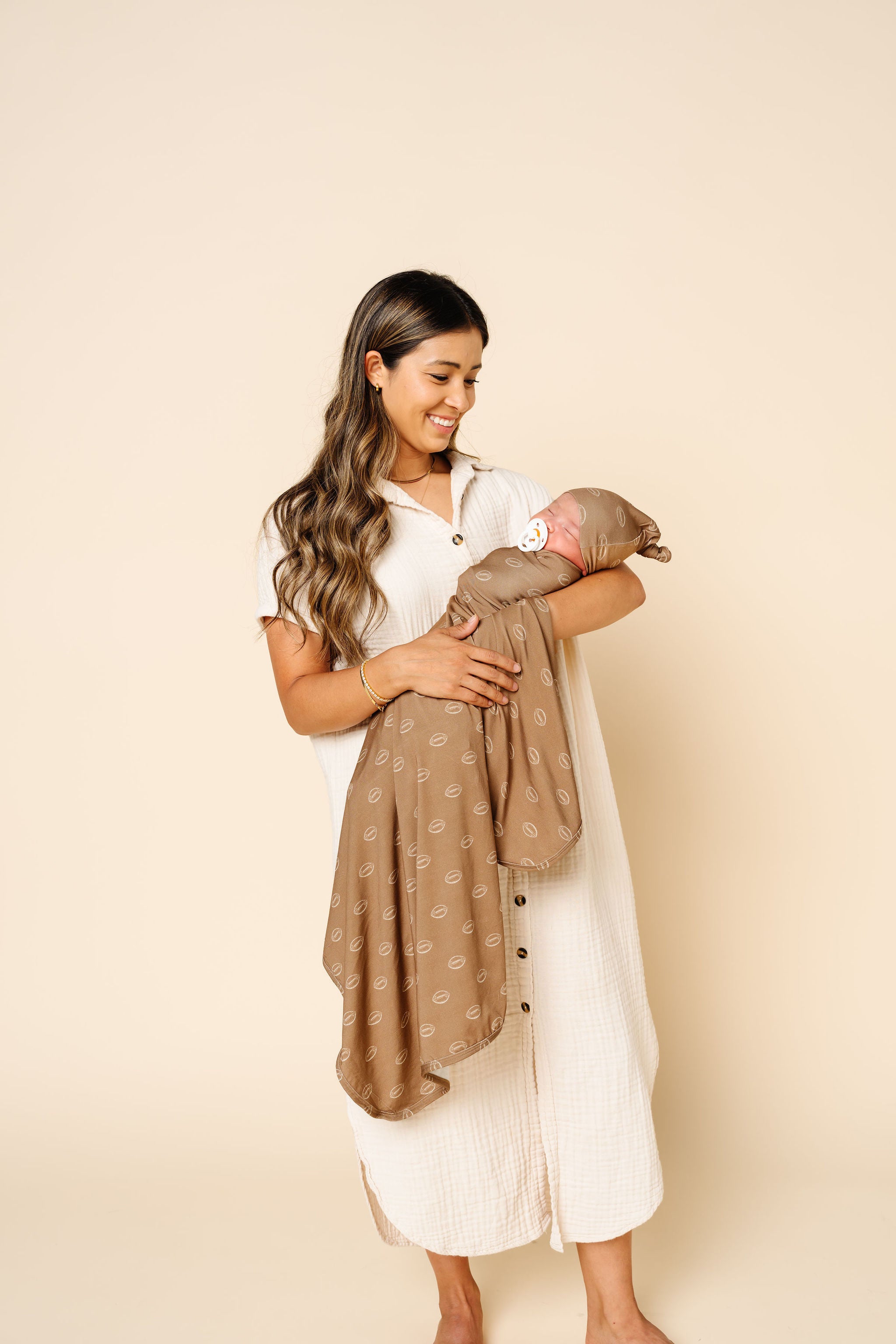 Brady Newborn Hat Bundle + Zipper Footie
