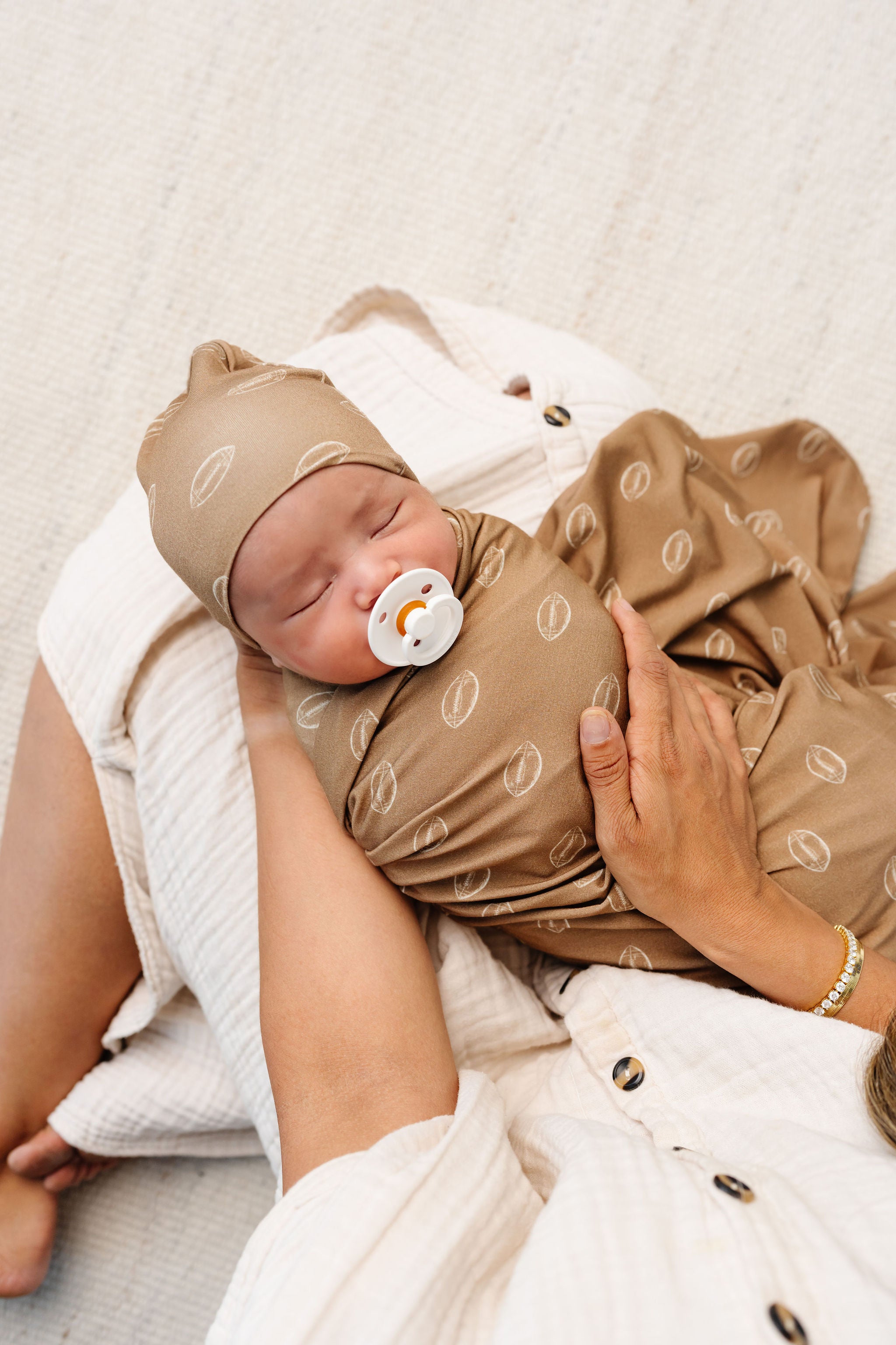 Brady Newborn Hat Bundle + Zipper Footie