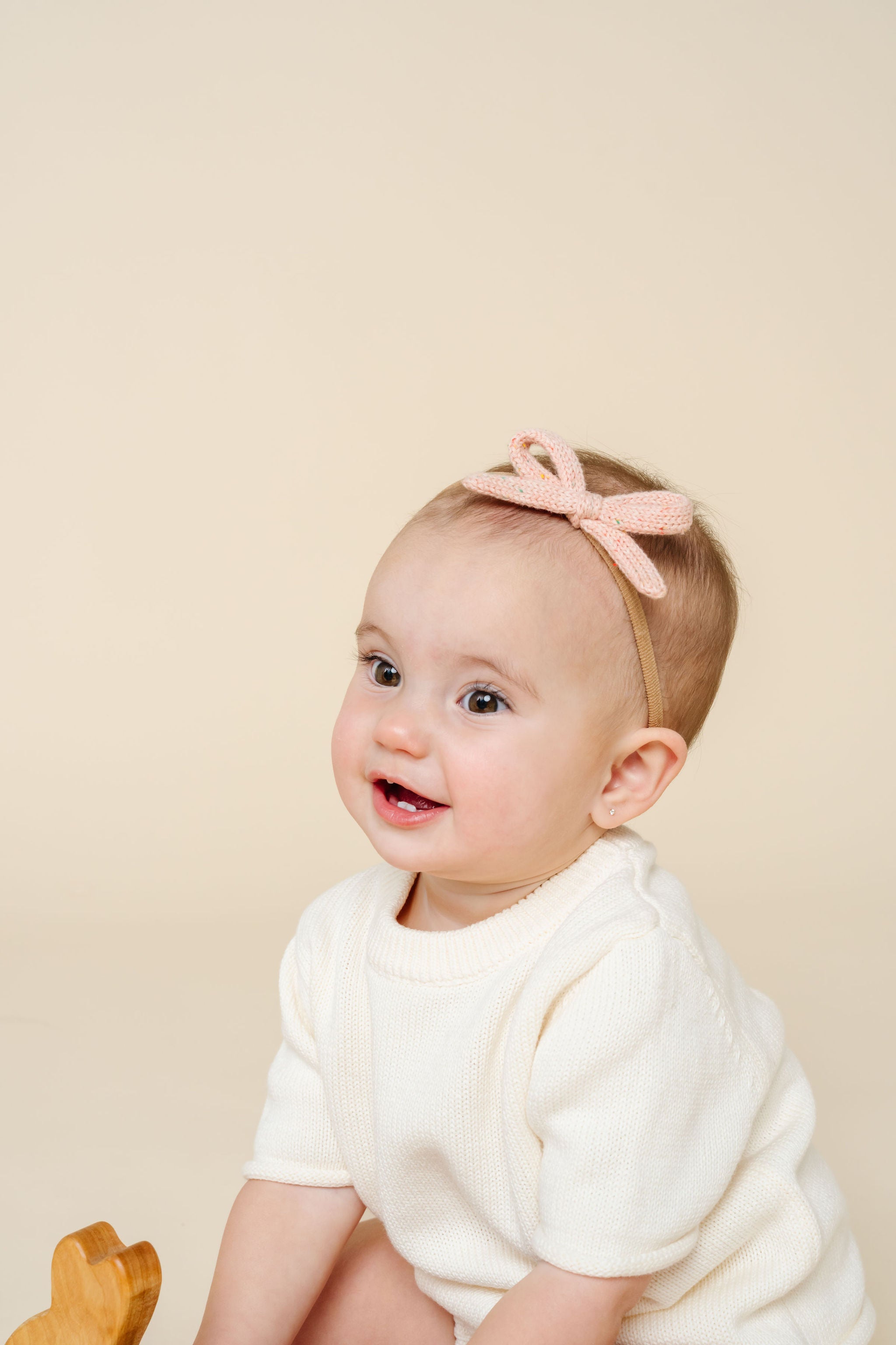 Sweater Bow - Petal Speckle Knit