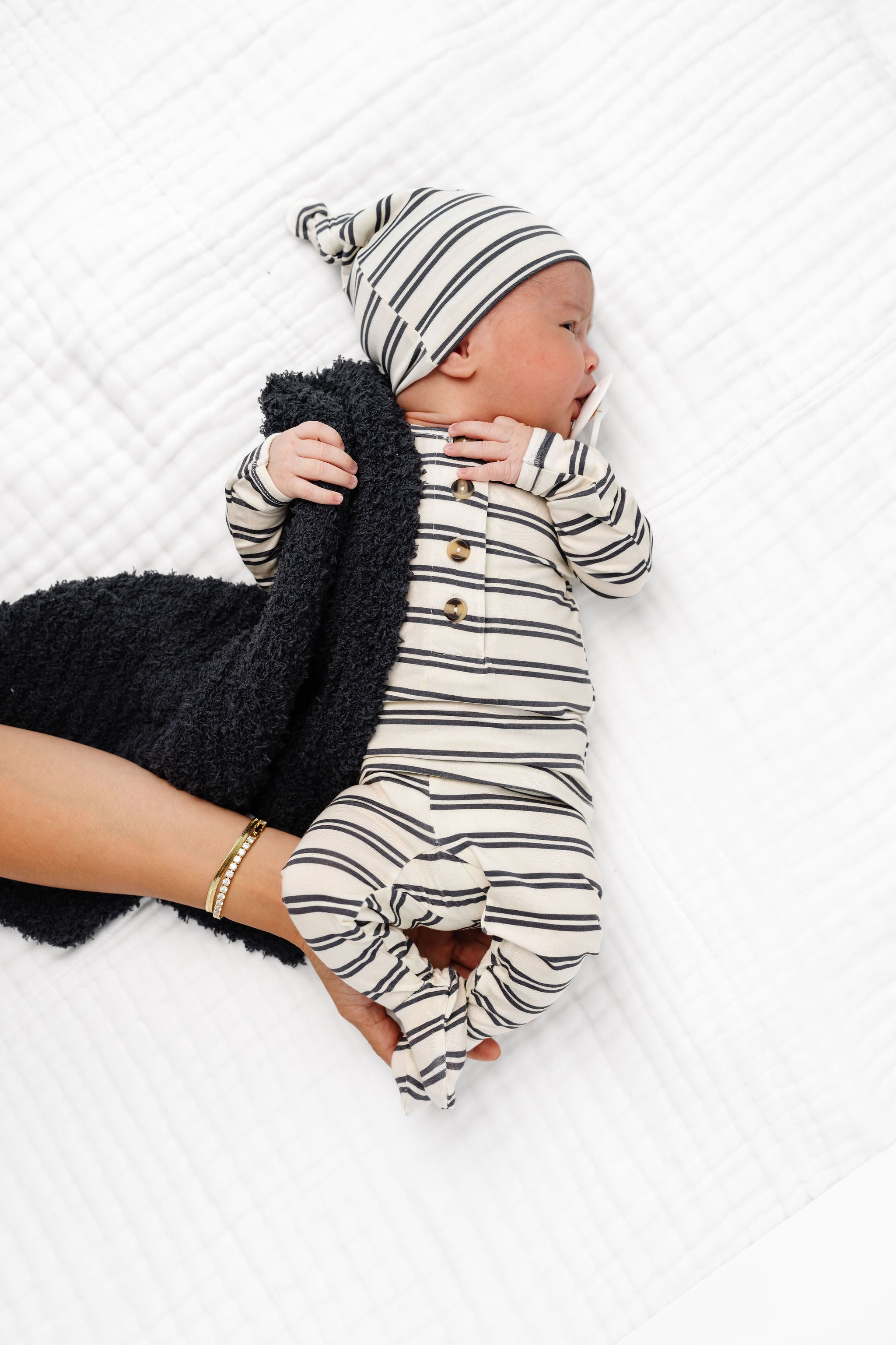 Vinnie Newborn Hat Bundle + Top + Bottoms