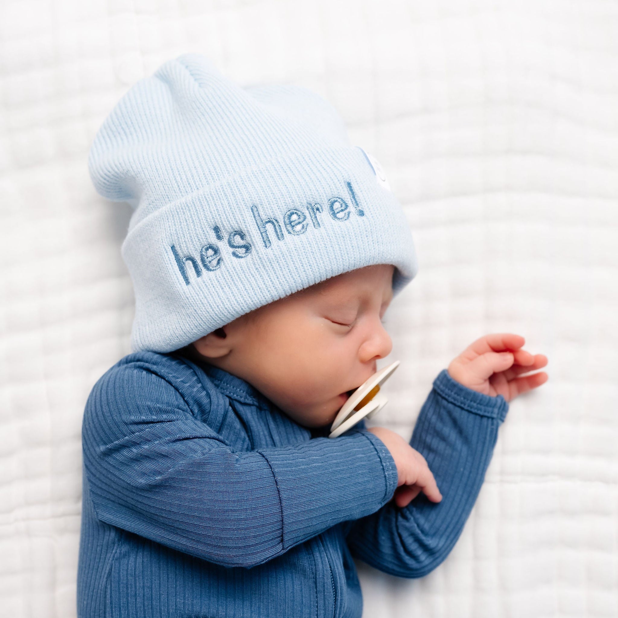 Beanie - "He's Here!"