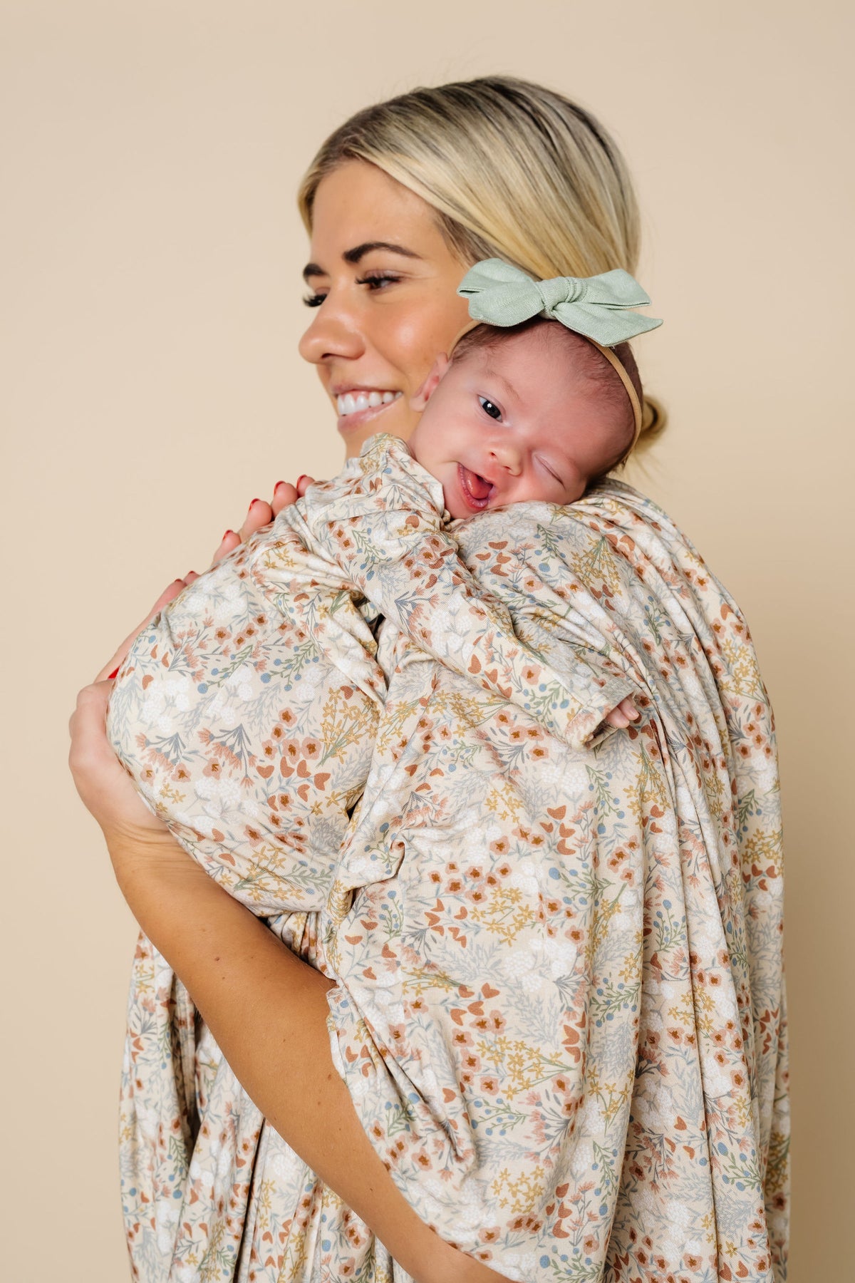 Pearl Newborn Headband Bundle + Knotted Gown