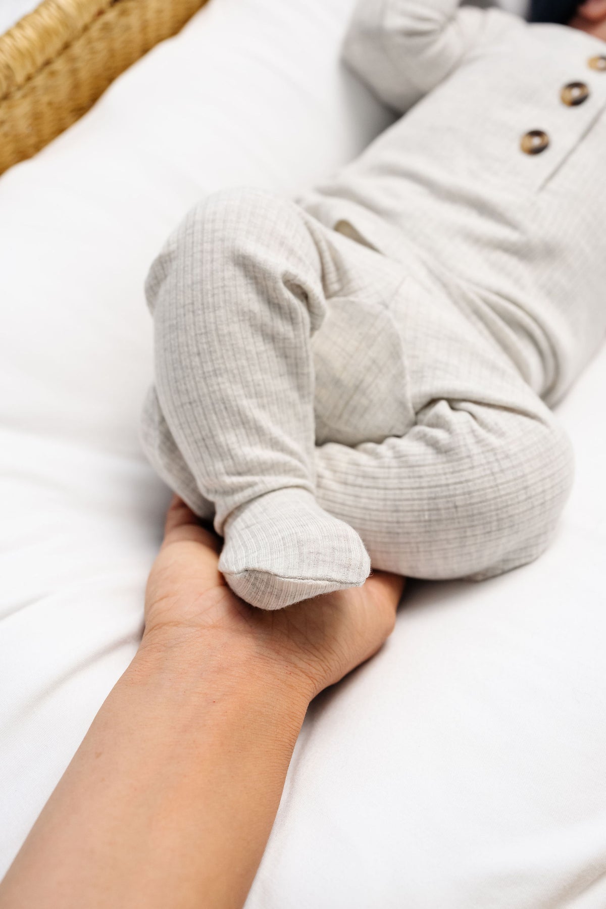 Stevie Ribbed Newborn Hat Bundle + Top + Bottoms