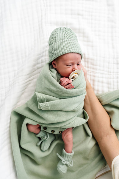 Knit Beanie Bundle - Sage