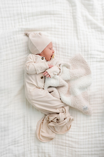 Chenille Blanket - Dune Check - Mini/Lovey