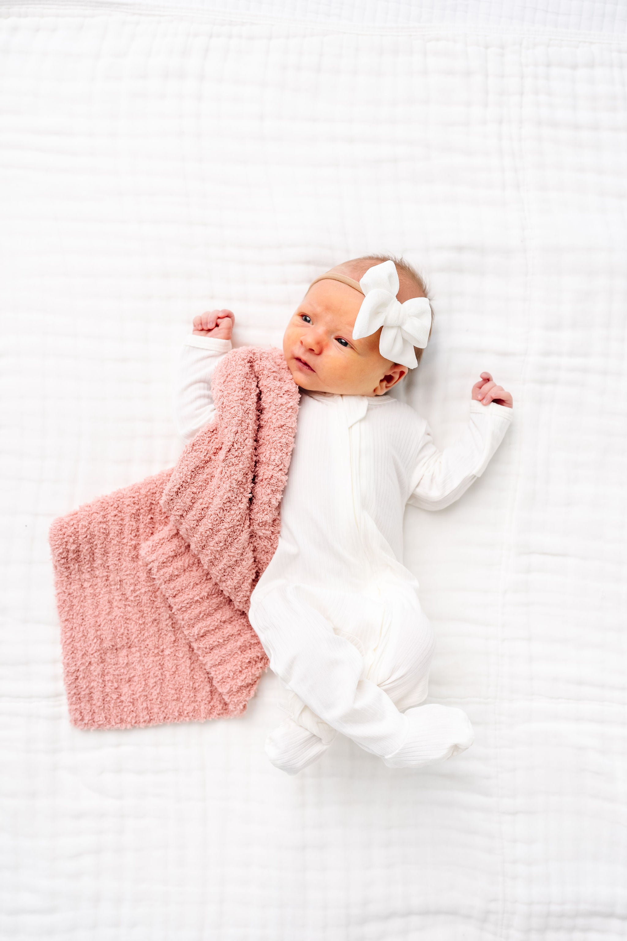 Chenille Blanket - Rose - Mini/Lovey