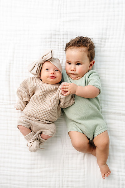 Knit Onesie - Sage