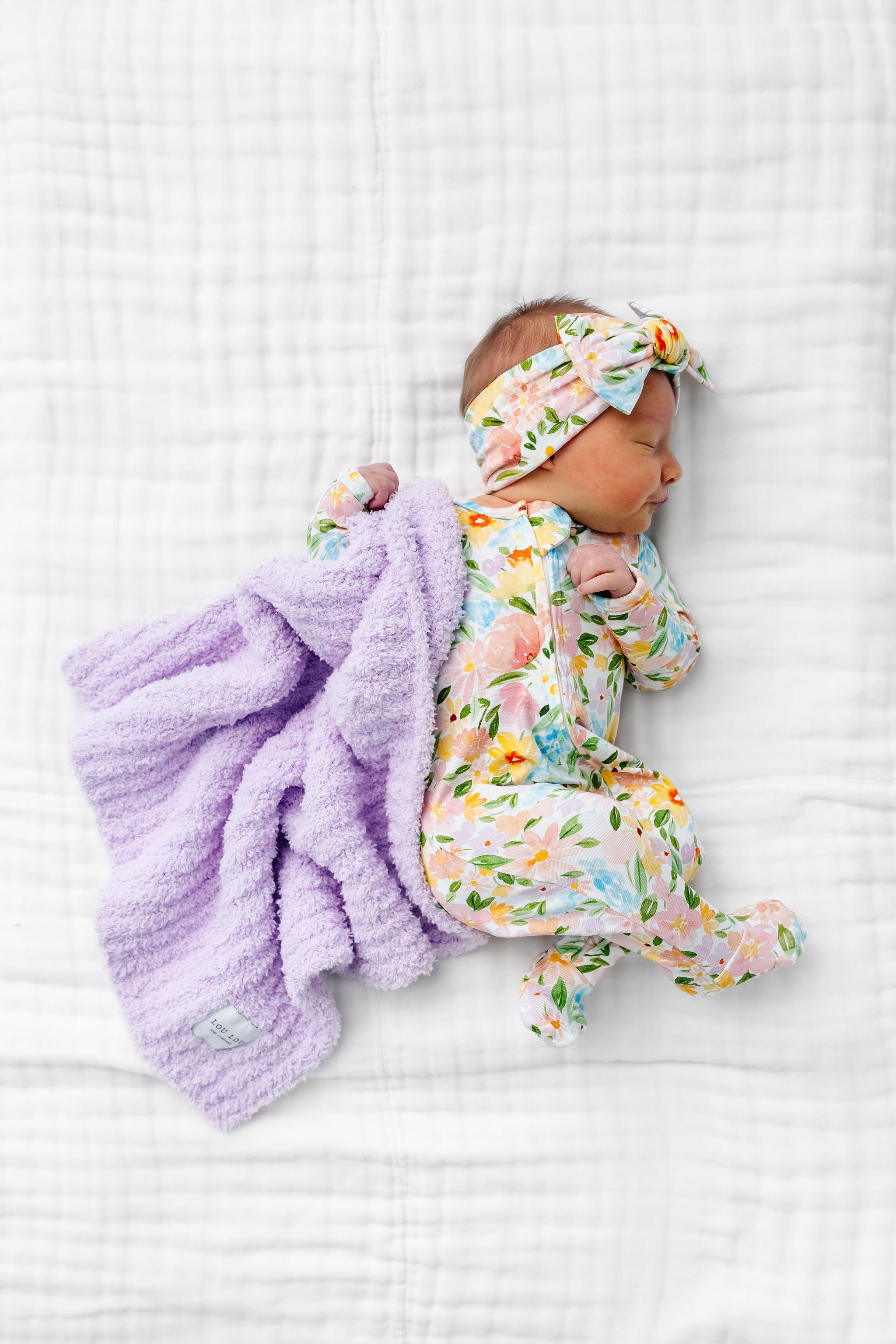 Chenille Blanket - Lilac - Mini/Lovey