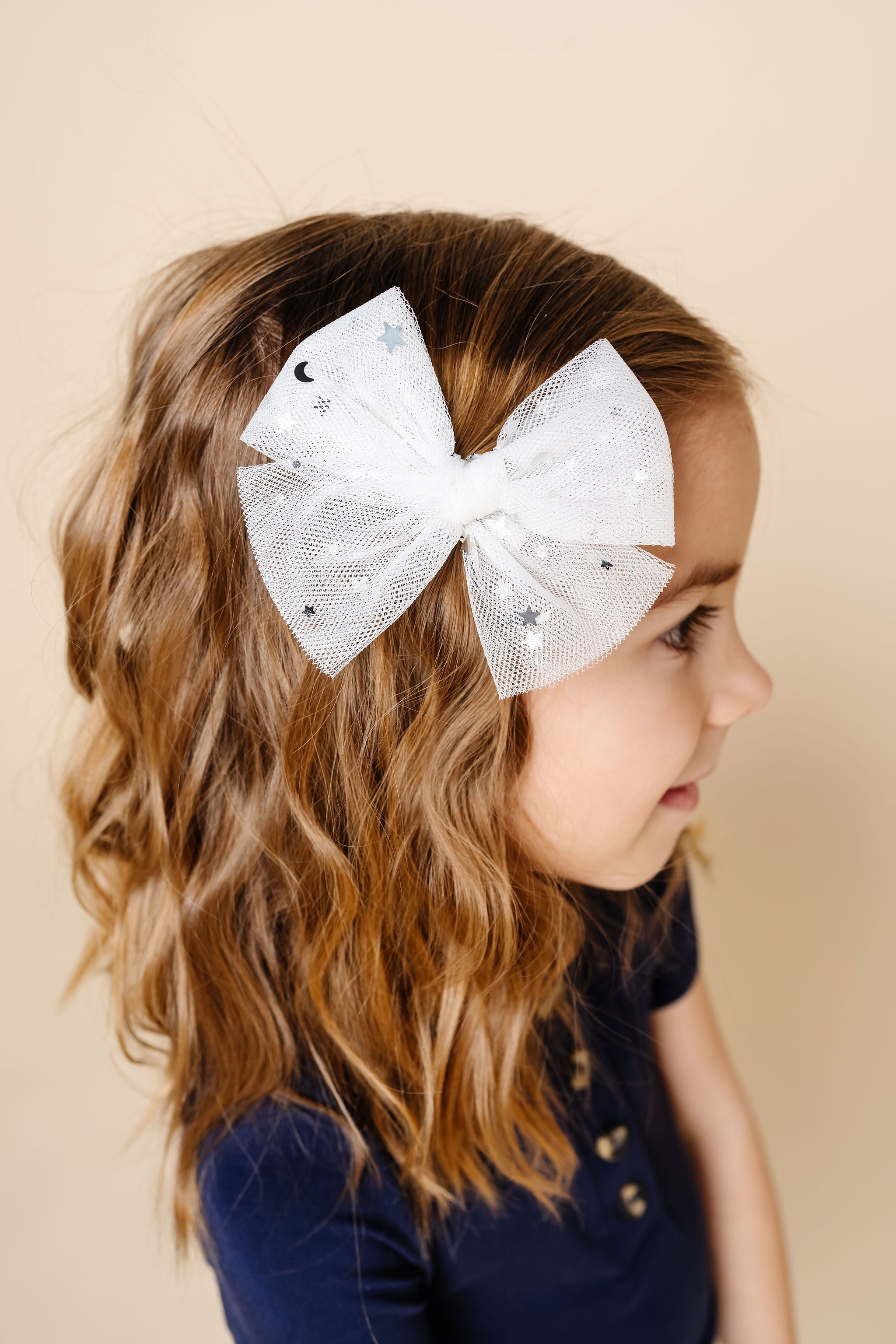 Tulle Bow - Metallic Star