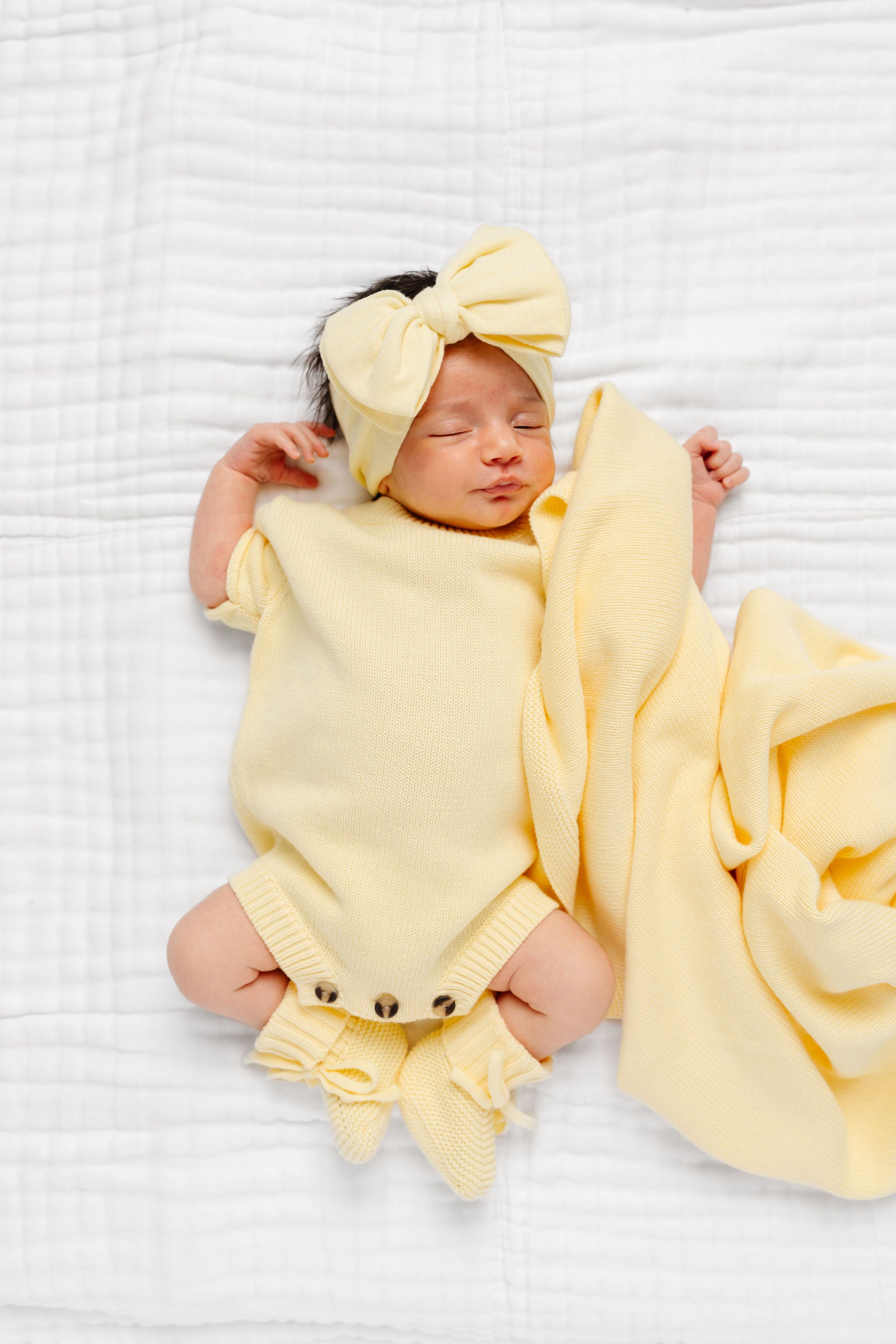 Knit Onesie - Butter Yellow