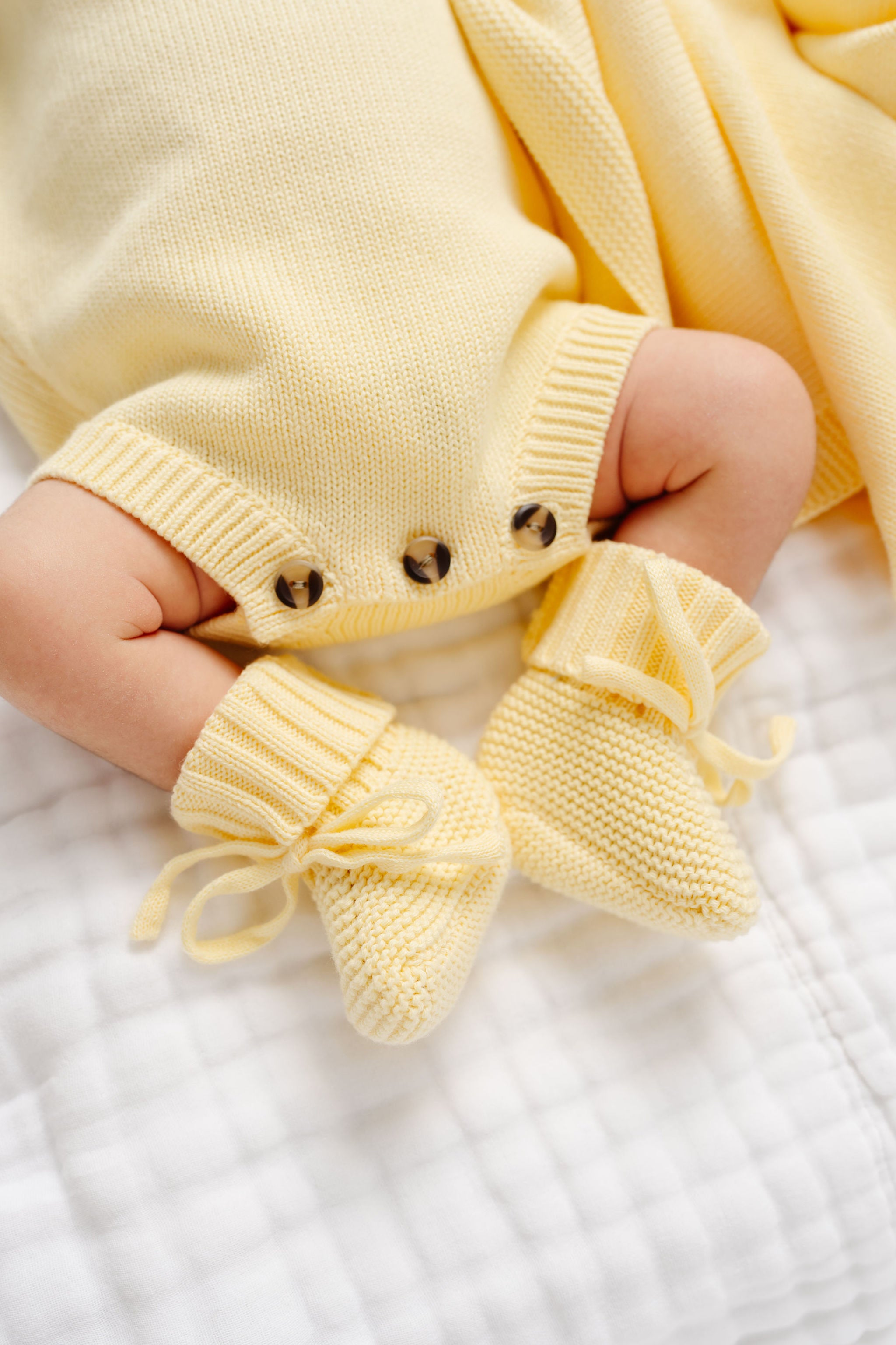 Knit Onesie - Butter Yellow