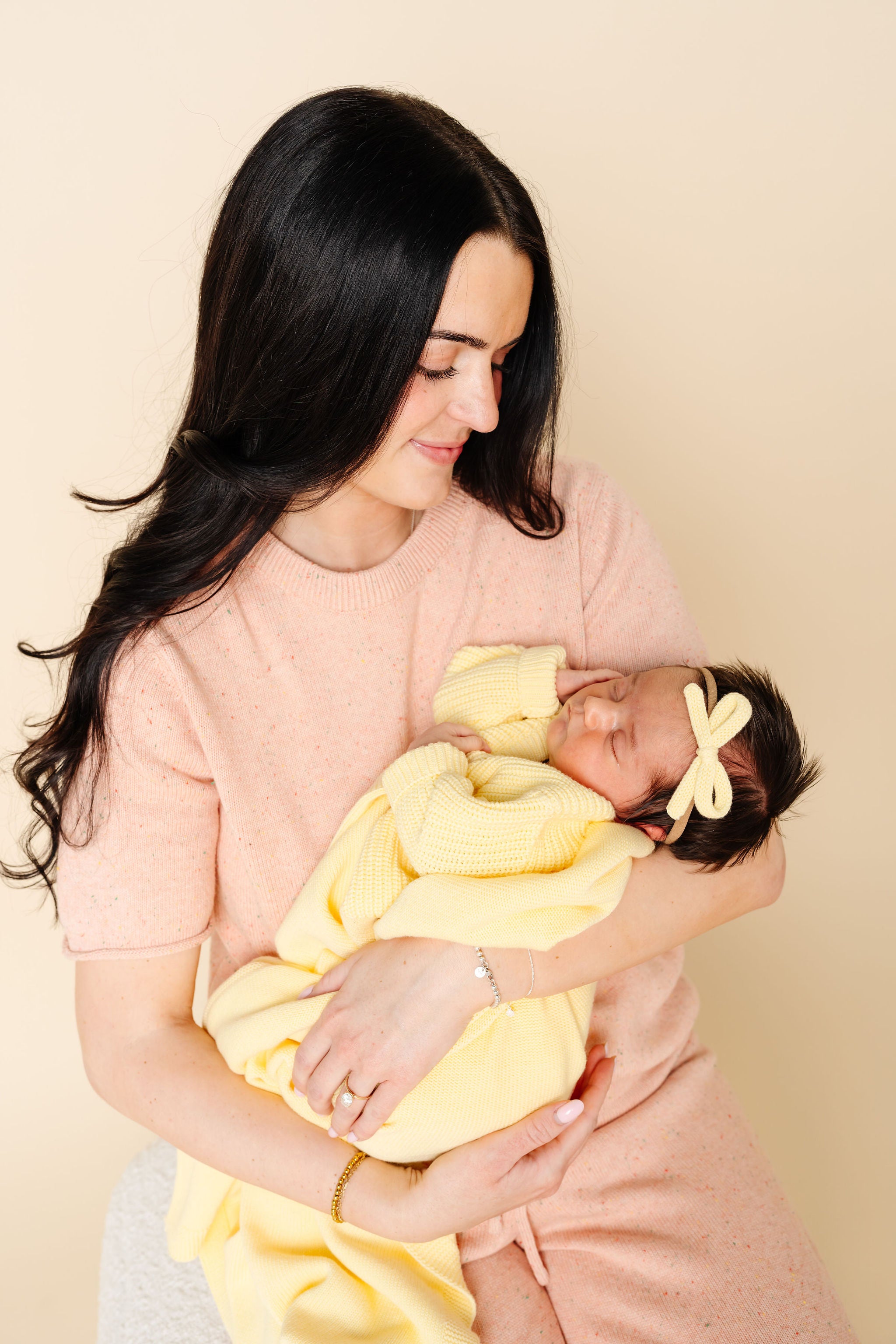 Sweater Bow - Butter Yellow Knit