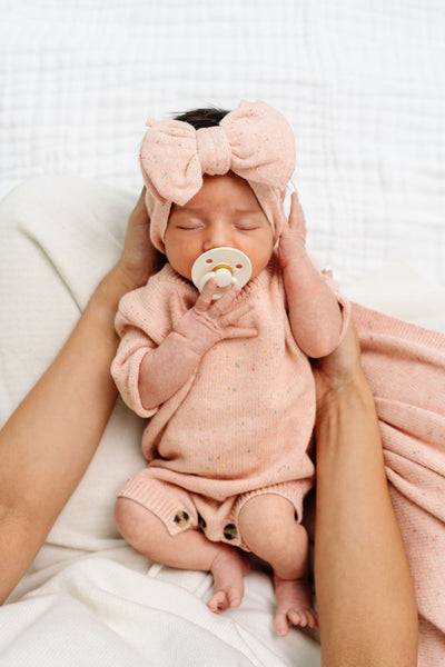 Knit Onesie - Petal Speckle
