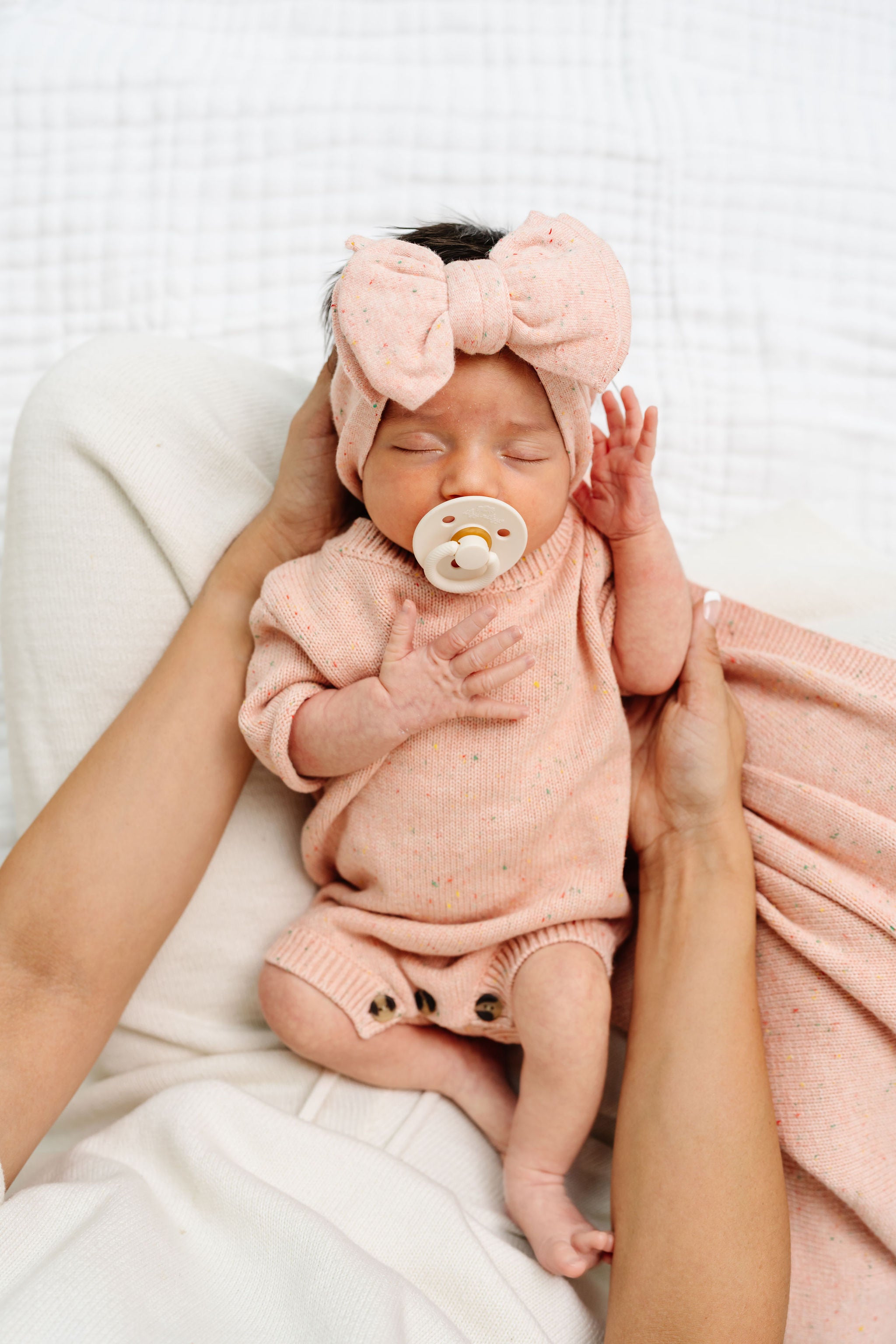 Knit Onesie - Petal Speckle